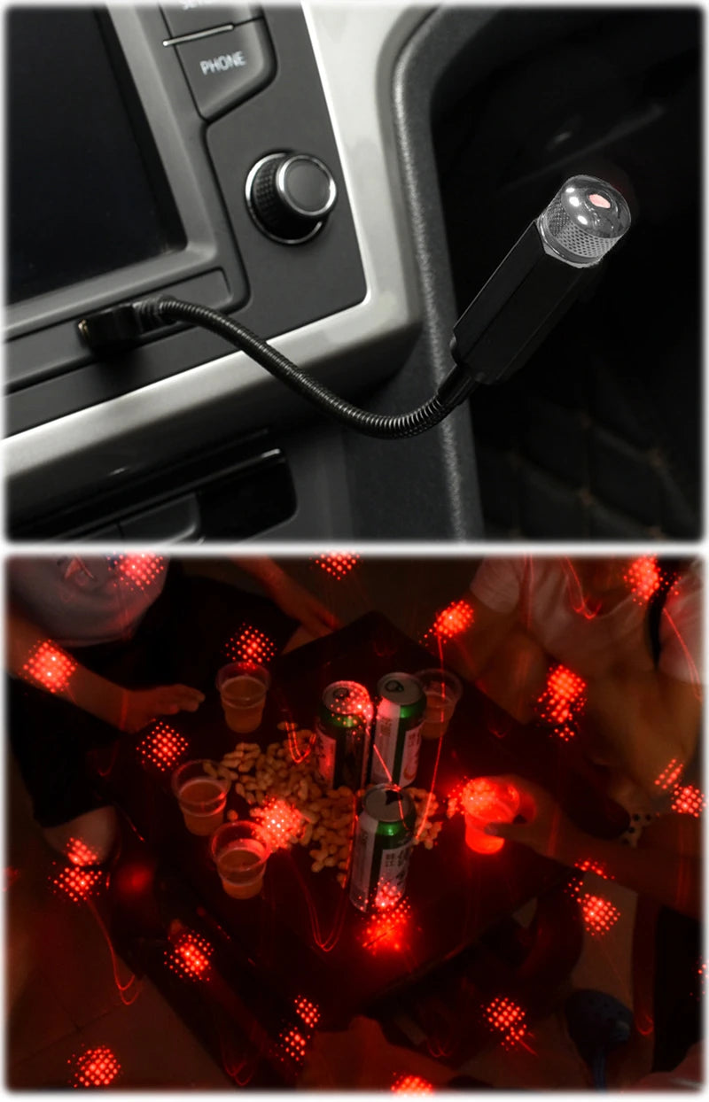 LED Car USB Atmosphere Lamp Decoration Light Accessories For audi a4 a5 a6 b5 b6 b7 q3 q5 q7 rs quattro c5 c6 tt sline a3 A7