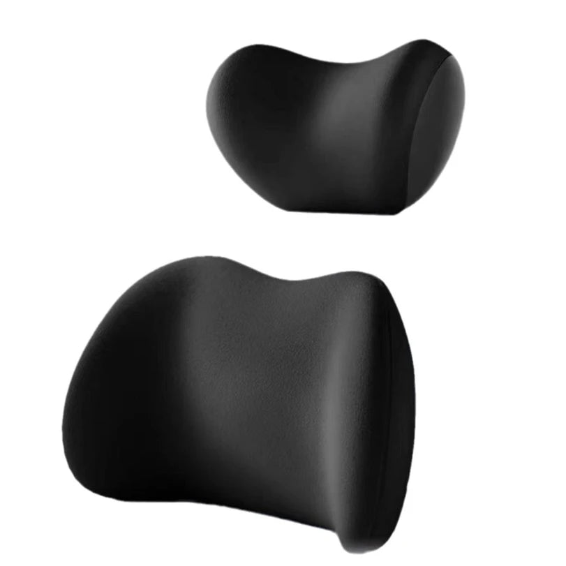 Car Headrest Lumbar Support Shoulder Pillow Memory Foam Headrest Lumbar Support Car Seat Backrest Cushion No LOGO Cross-border C