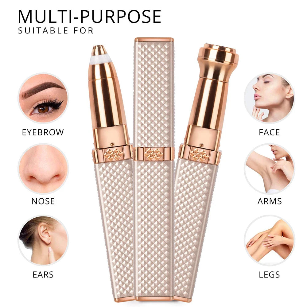 Micro Epilator for Ladies Eyebrow Trimmer Woman Epilator Machine Electric 4 In 1 Wet and Dry Use Painless Hair Remover Shaver