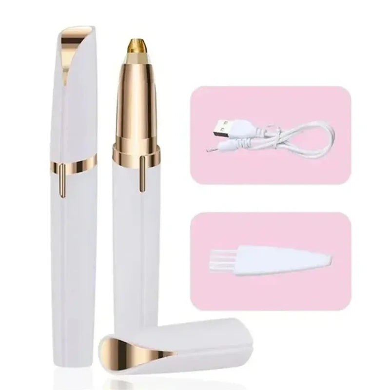 Electric Eyebrow Trimmer Electric Face Eyebrow Hair Trimmer Mini Portable Women Body Shaver Remover Blade Eye Rechargeable