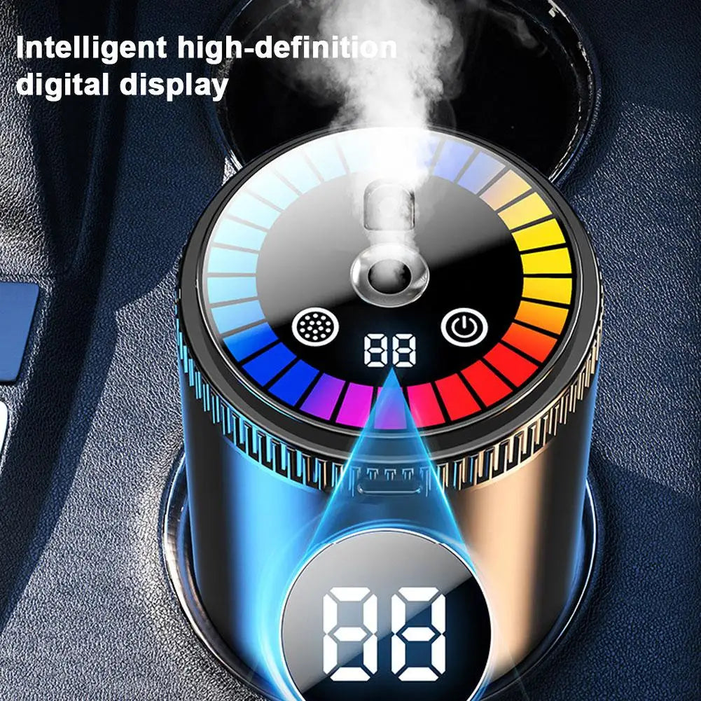 Car Electric Air Diffuser Aroma Humidifier Car Odor Interior Scent Stop Light Eliminator Start Car Aromatherapy Deodorizer O4R8