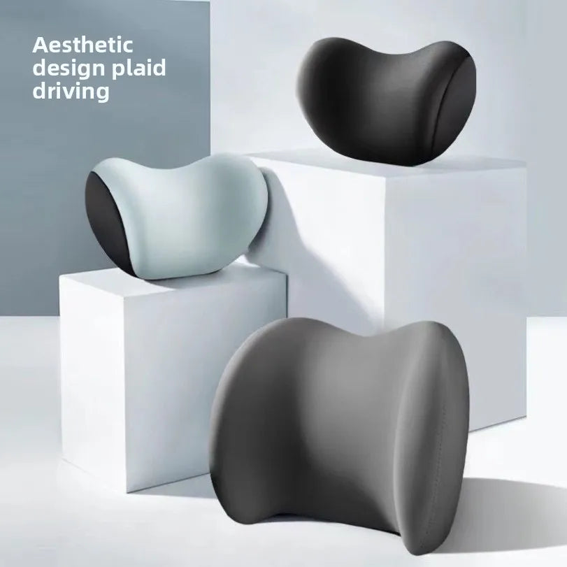 Car Headrest Lumbar Support Shoulder Pillow Memory Foam Headrest Lumbar Support Car Seat Backrest Cushion No LOGO Cross-border C