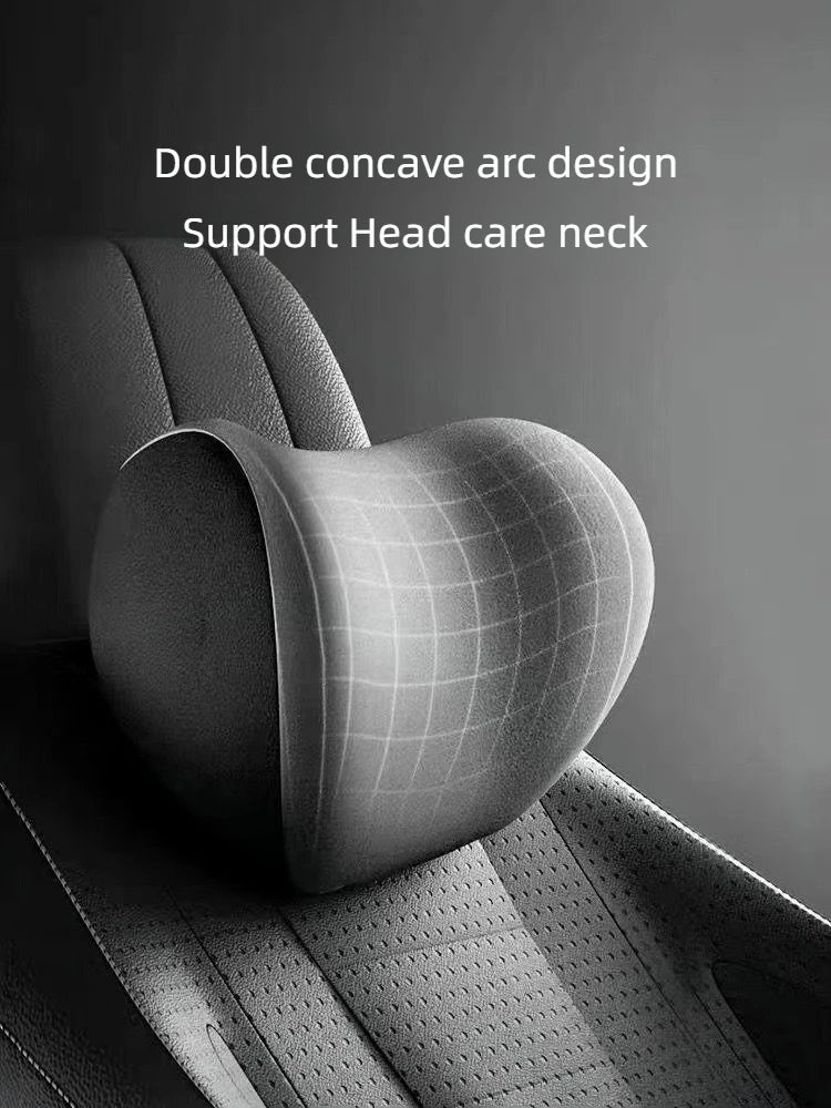 Car Headrest Lumbar Support Shoulder Pillow Memory Foam Headrest Lumbar Support Car Seat Backrest Cushion No LOGO Cross-border C