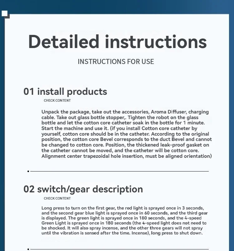 XMSJ Smart Car Air Freshener AI Rechargeable Car Aroma Diffuser Smart eyes 4 Levels of Adjustable Intelligent Car Diffuser Gift