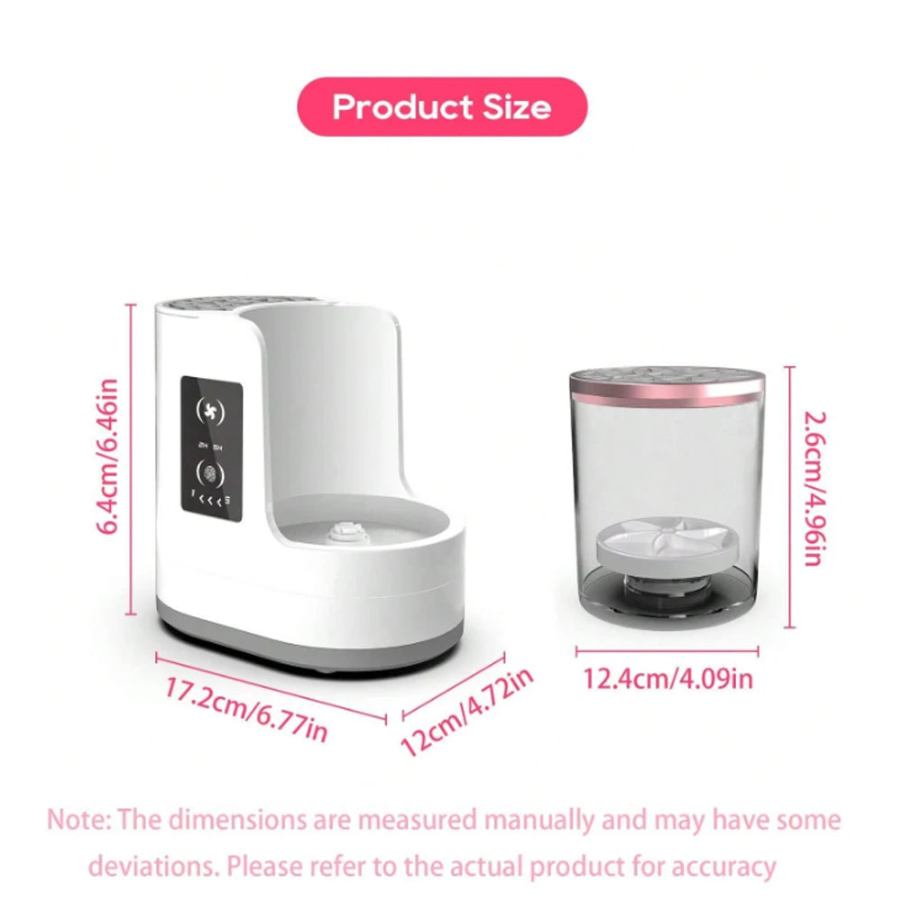 Valentine's Day gift, a ladies' exclusive electric makeup brush cleaner, a cleaning tool for makeup brushes and foundation.