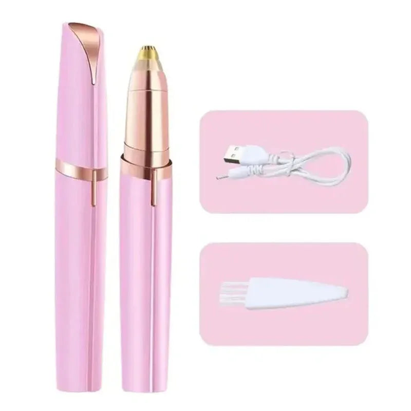 Electric Eyebrow Trimmer Electric Face Eyebrow Hair Trimmer Mini Portable Women Body Shaver Remover Blade Eye Rechargeable