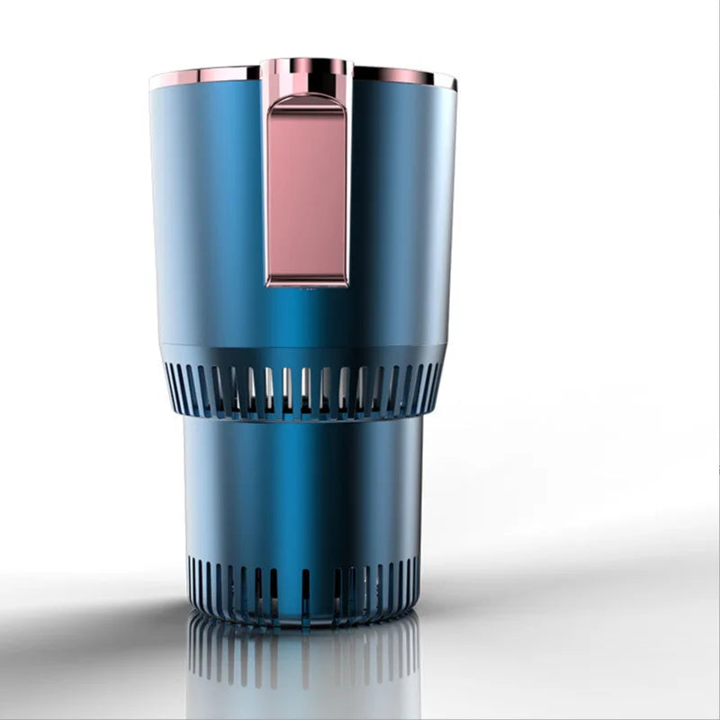 Smart Car 2-In-1 Hot And Cold Cup Drinks Holder Home Fast Refrigeration Cooling/Heating Mini Touch Screen Beverage Mug