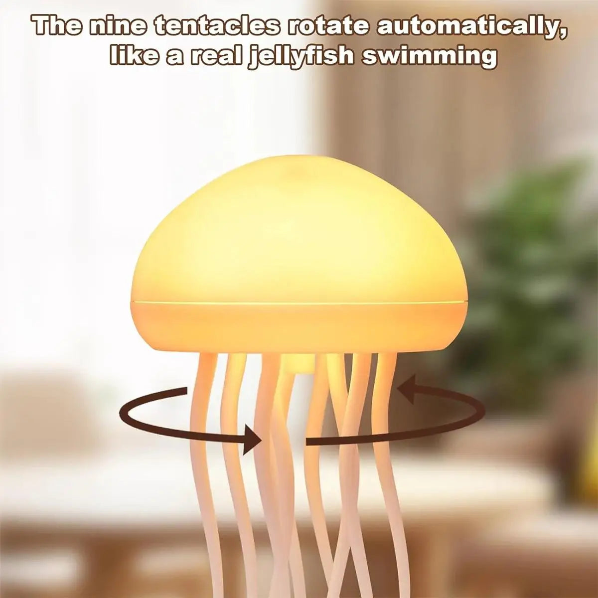 Jellyfish Night Light Floating Lamp Atmosphere Creative Bedside Usb Decorative Lights Cute Room Decor Holiday Decoration Hanging