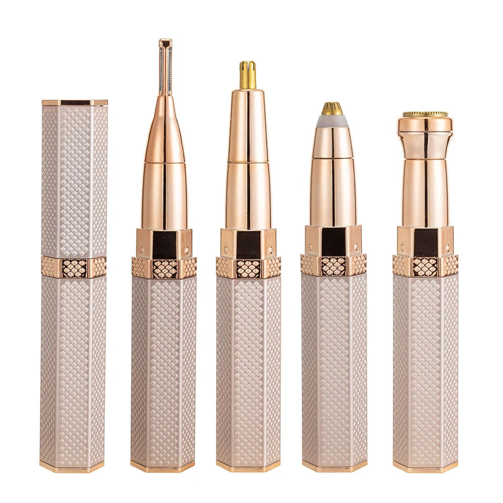 Micro Epilator for Ladies Eyebrow Trimmer Woman Epilator Machine Electric 4 In 1 Wet and Dry Use Painless Hair Remover Shaver